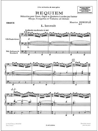 Ubi Caritas - DURUFLÉ - Partition - Chœur
